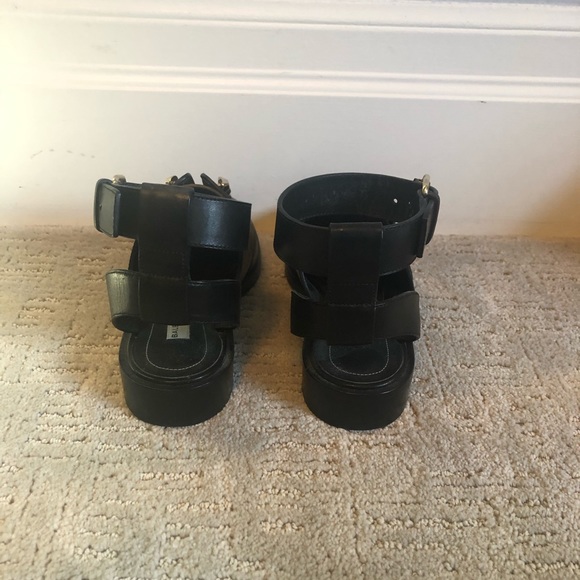 ***Sold*** Balenciaga Studded Leather Derby Flat - Picture 3 of 7